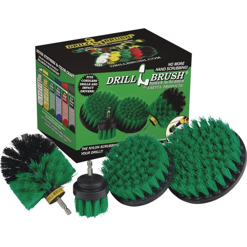 G-S-542O-QC-DB Drillbrush Kitchen Medium Green Drill Brush