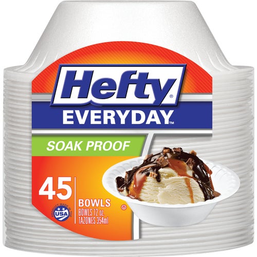 D25045 Hefty Everyday Foam Bowl