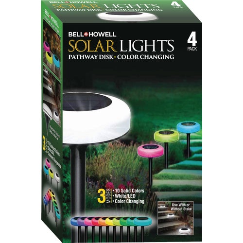 8540 Bell+Howell Color Changing Solar Disk Lights