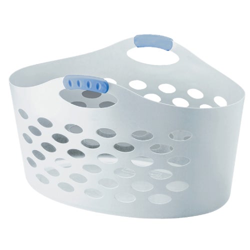 FG260100WHT Rubbermaid Flex N Carry Laundry Basket