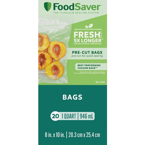 2159405 FoodSaver SmartSeal Pre-Cut Vacuum Freezer Bag