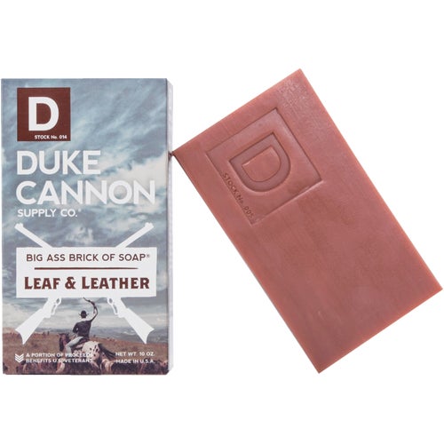 03LEAFLEATHER1 Duke Cannon Scented Bar Soap