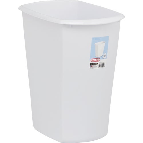 10528006 Sterilite White Rectangular Wastebasket