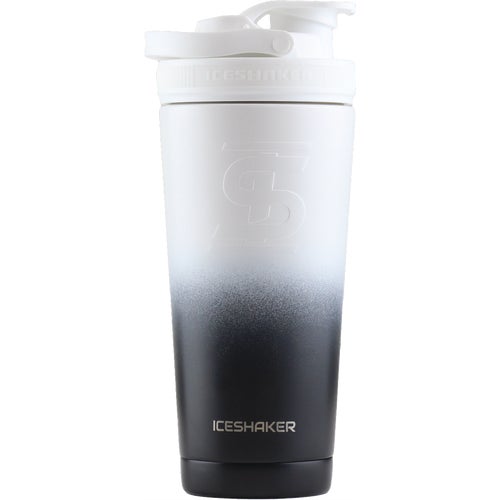 26BLACK/WHITE Ice Shaker Insulated Vacuum Bottle & Shaker