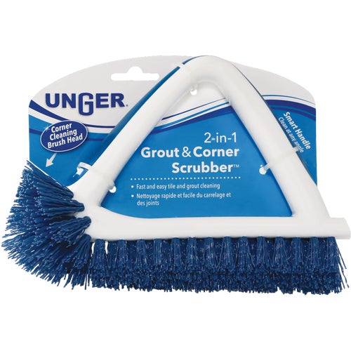 979870 Unger 2-In-1 Grout & Corner Scrubber Brush