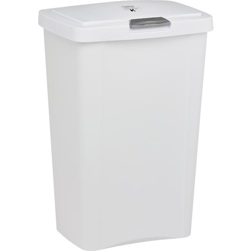 10458004 Sterilite LinerLock Spring Top Wastebasket with Lid