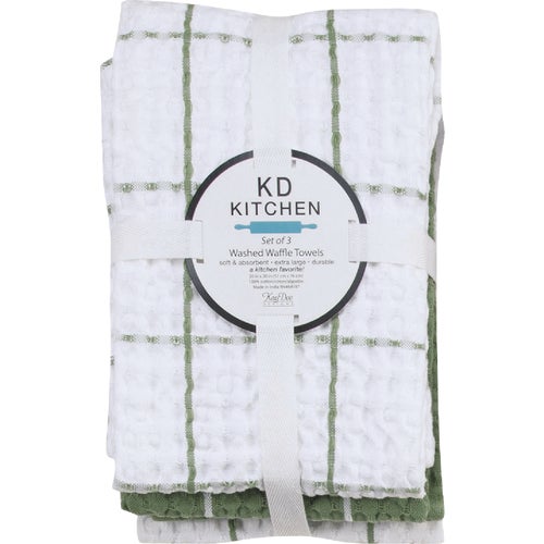 R6904 Kay Dee Designs Washed Waffle Kitchen Towel