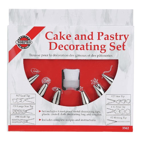 3562 Norpro Pastry Bag Decorating Kit