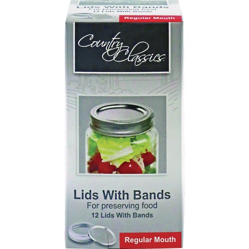 CCBL-012-RM Country Classics Tinplate Steel Canning Lids with Bands