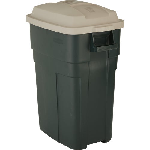 FG297900EGRN Rubbermaid Roughneck Non-Wheeled Trash Can With Lid