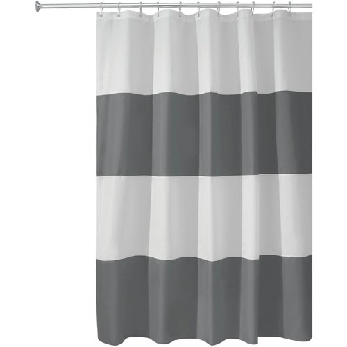 26915 iDesign Zeno Stripped Shower Curtain