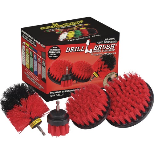 R-S-542O-QC-DB Drillbrush Patio & Garden Stiff Red Drill Brush