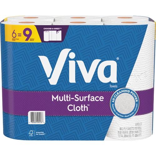 49413 Viva Multi-Surface Cloth Paper Towel