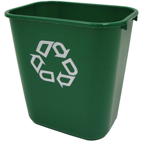 FG295606GRN Rubbermaid Recycle Wastebasket