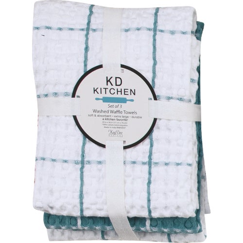 R6914 Kay Dee Designs Washed Waffle Kitchen Towel