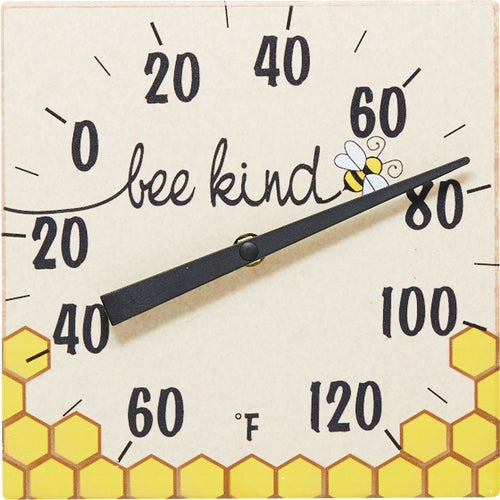 5307074 Taylor Bee Kind Ceramic Tabletop Indoor & Outdoor Thermometer