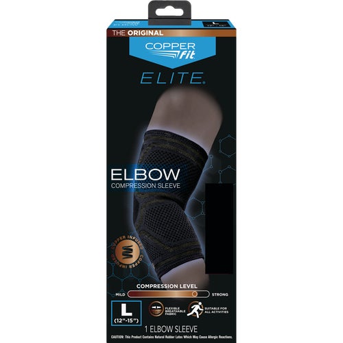 CFEELLG Copper Fit Elite Compression Elbow Sleeve