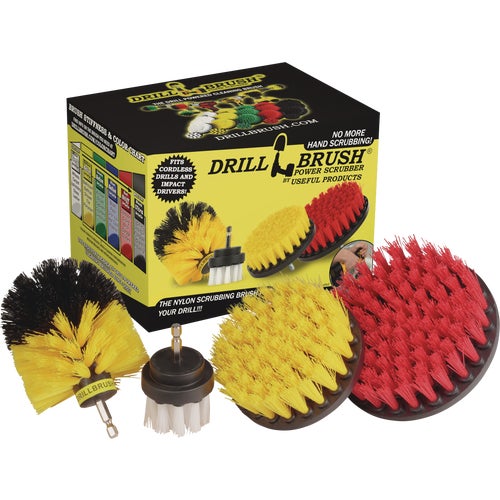 S-W2-Y4O-R5-QC-DB Drillbrush Variety Pack Drill Brush