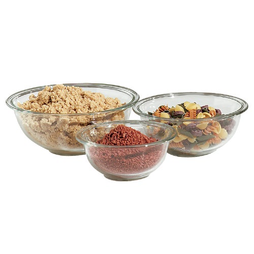 6001001 Pyrex Prepware 3-Piece Mixing Bowl Set