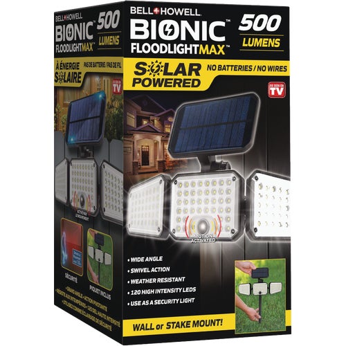 8523 Bell+Howell Bionic FloodlightMax Solar Floodlight