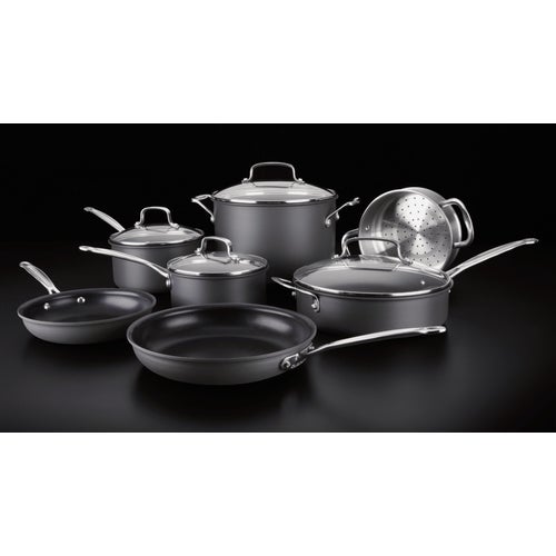 66-11 Cuisinart Chefs Classic Black Cookware Set