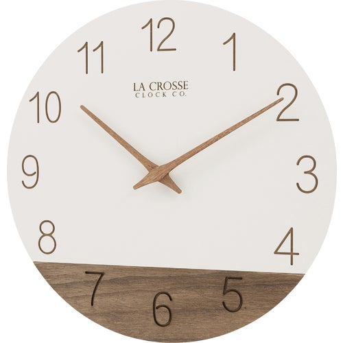 404-3630B La Crosse Clock Co. Sierra Wood Wall Clock