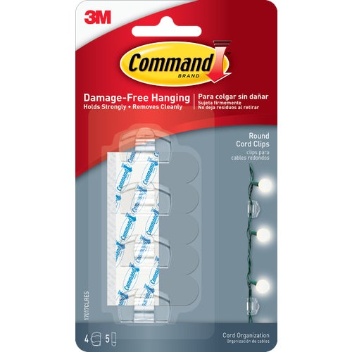 17017CLR-4PK Command Wire Organizer Cord Clip With Adhesive