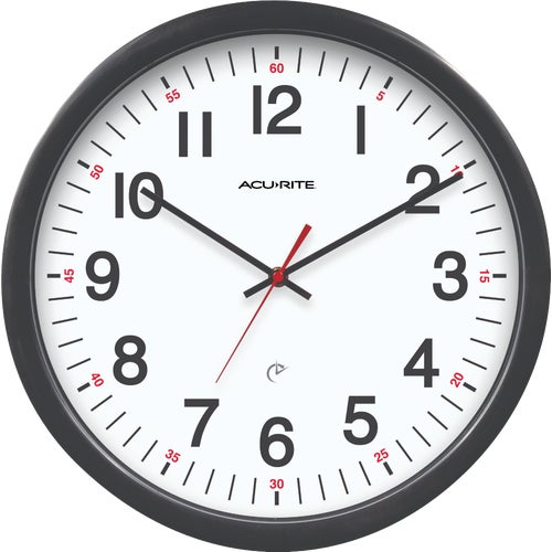 46032 Acu-Rite Set & Forget Office Wall Clock