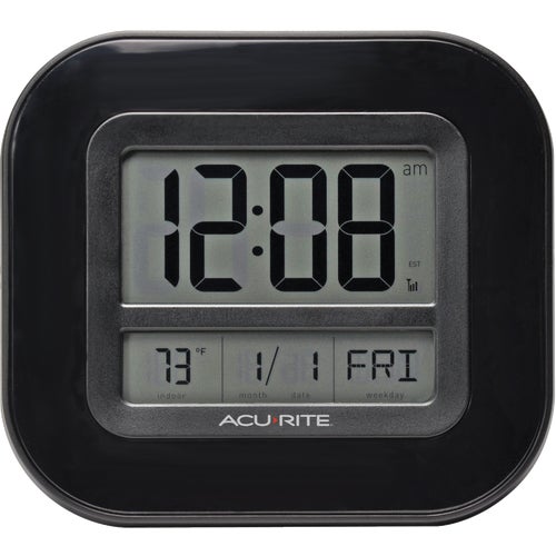 75172 Acu-Rite Atomic Digital Wall Clock