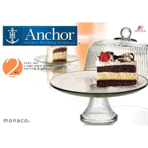 86031L6 Anchor Hocking Monaco Dome Cake Plate