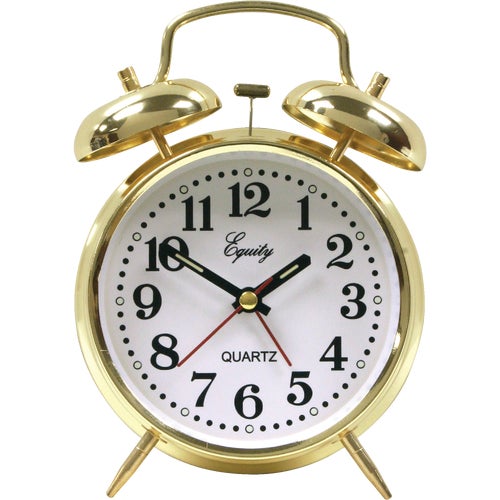 13012 La Crosse Technology Equity Keywound Twin Bell Alarm Clock