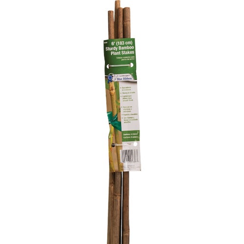 BB6N Gardeners Blue Ribbon Bamboo Plant Stakes