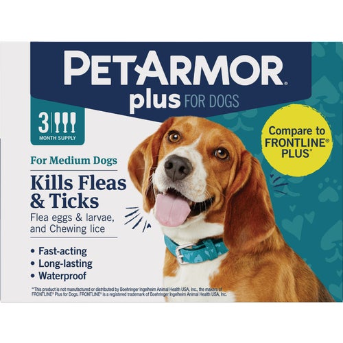 183122 PetArmor Plus For Dogs Flea & Tick Treatment