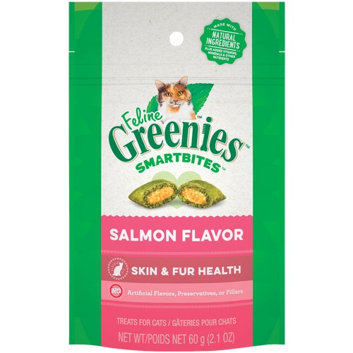 428593 Greenies SmartBites Skin & Fur Health Cat Treats