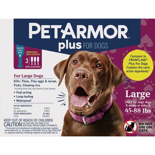 183123 PetArmor Plus For Dogs Flea & Tick Treatment