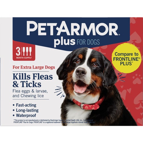 183124 PetArmor Plus For Dogs Flea & Tick Treatment