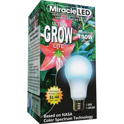 605134 Miracle LED Ultra Grow Blue LED Plant Light Bulb