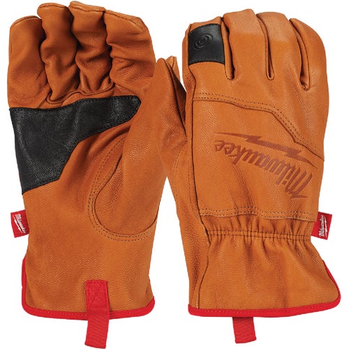 48-73-0012 Milwaukee Goatskin Leather Work Gloves