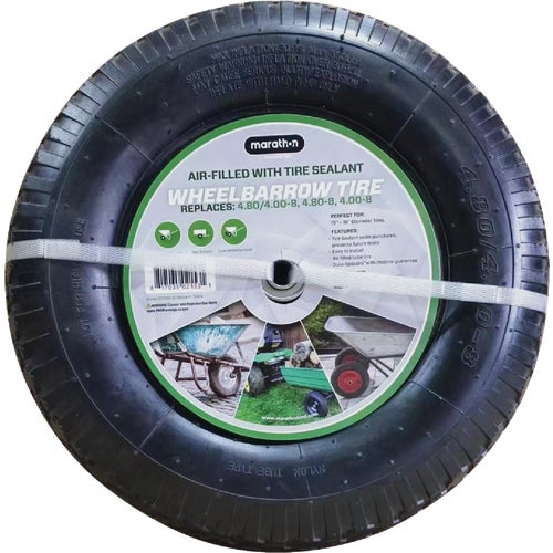 20246-S Marathon Air-Filled With Tire Sealant Wheelbarrow Tire