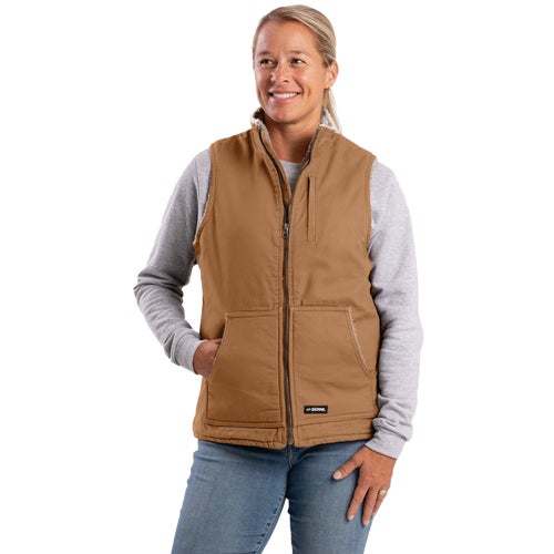 WV15BDR360 Berne Womens Sherpa-Lined Vest