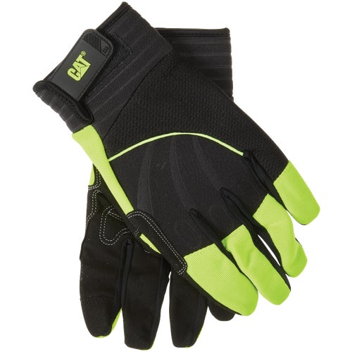 CAT012224L CAT High Visibility Synthetic Leather Work Glove