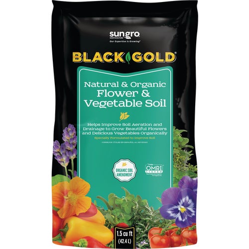 1423003.CFL001.5P Black Gold Natural & Organic Flower & Vegetable Potting Soil