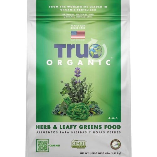 R0010 True Organic Herbs & Leafy Greens Dry Plant Food