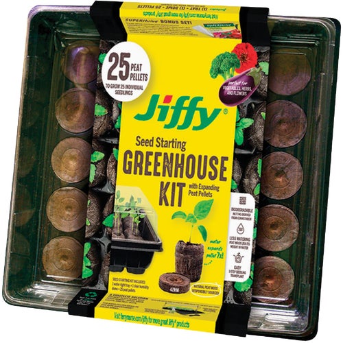 J425GS Jiffy Greenhouse Seed Starter Kit with Superthrive