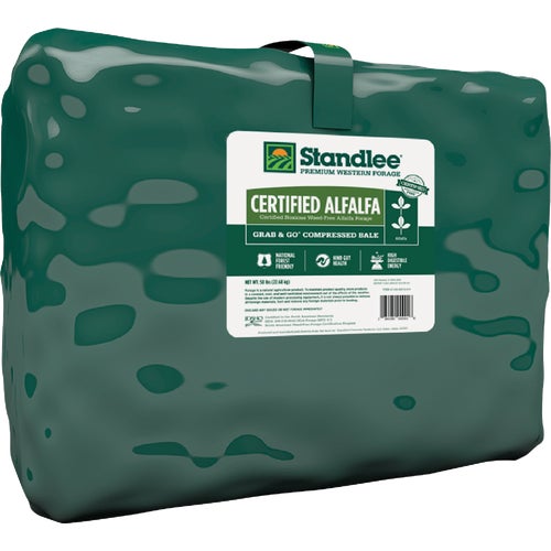 1100-20010-0-0 Standlee Premium Western Forage Certified Alfalfa Grab & Go Compressed Bale