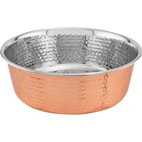 19271 Westminster Pet Ruffin it Copper-Plated Pet Food Bowl