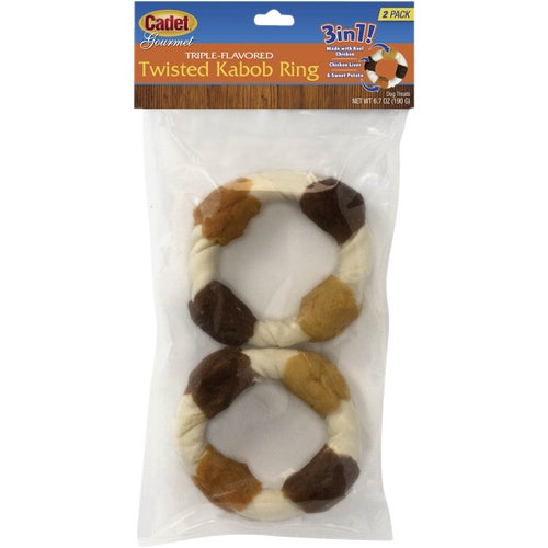 C70277 Cadet Gourmet Triple Flavored Shish Kabobs Dog Treat