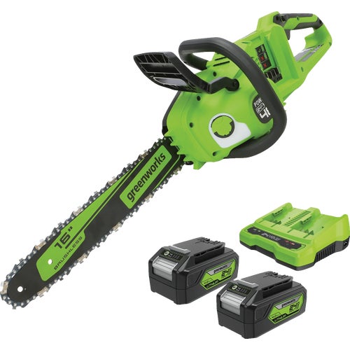 2018002 Greenworks (2) 24V Brushless Cordless Chainsaw Kit