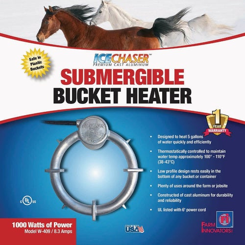 W-409 Farm Innovators Submersible Bucket Heater