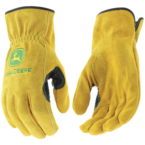 JD00004-XL John Deere Leather Cowhide Work Gloves